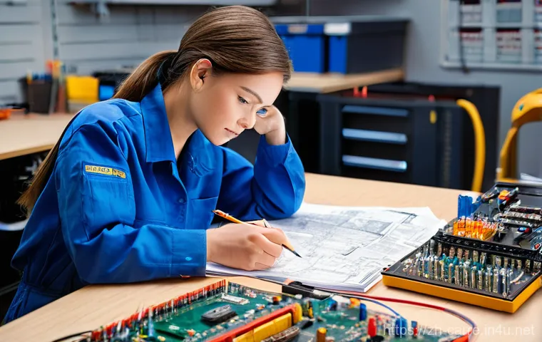 자동차정비 실무에서 전기 배선 수리 팁 - **Prompt:** A focused, competent male mechanic, wearing a clean, grease-stained work shirt and durab... 자동차정비 실무에서 전기 배선 수리 팁 - **Prompt:** A focused, competent male mechanic, wearing a clean, grease-stained work shirt and durab...