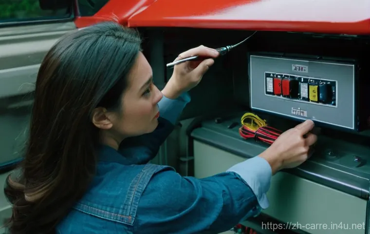 자동차정비 실무에서 전기 배선 수리 팁 - **Prompt:** A young, intelligent-looking female automotive technician, wearing a blue workshop jumps... 자동차정비 실무에서 전기 배선 수리 팁 - **Prompt:** A young, intelligent-looking female automotive technician, wearing a blue workshop jumps...